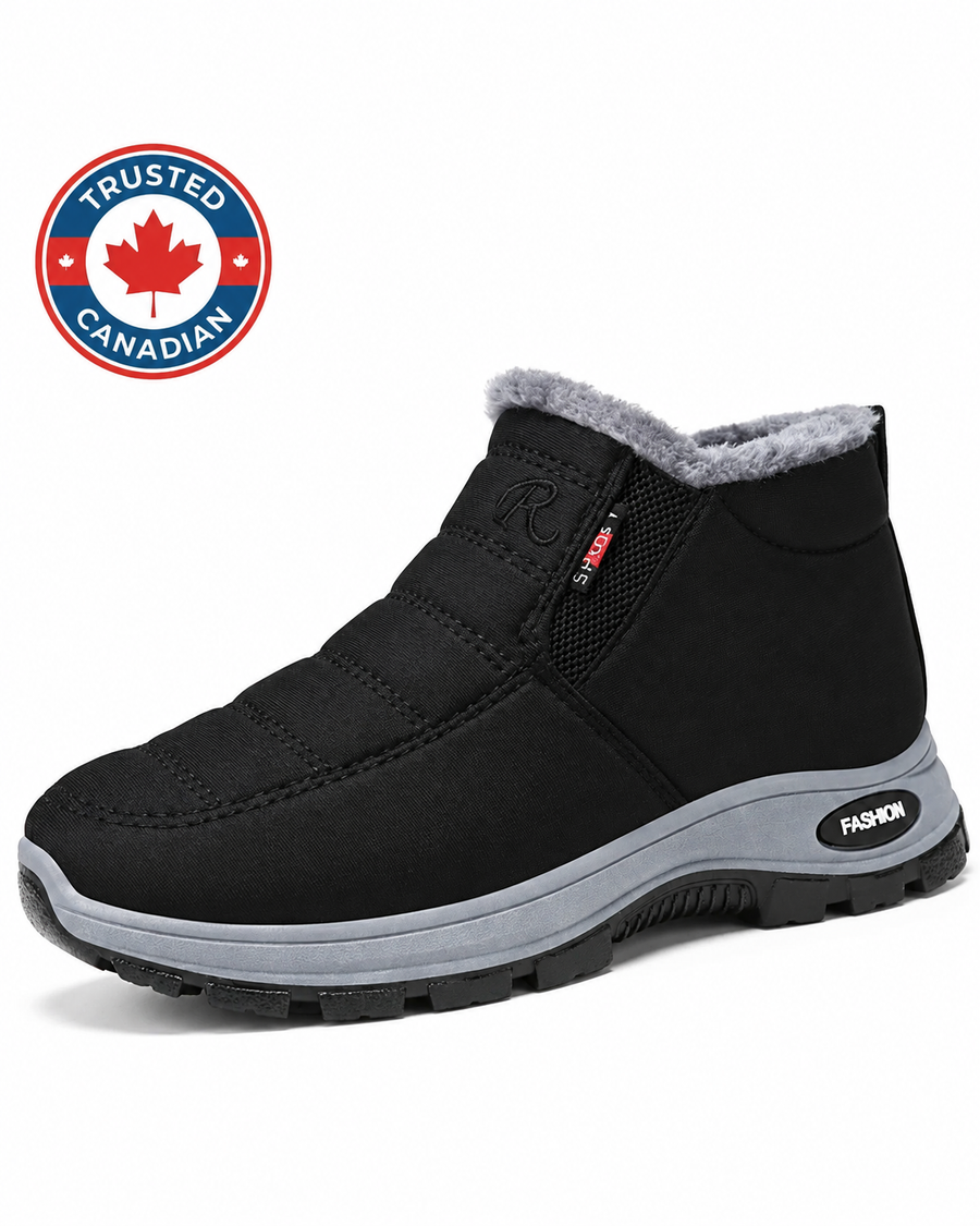 Sianna™ | Quilted Waterproof Slip-On Ankle Boots Black