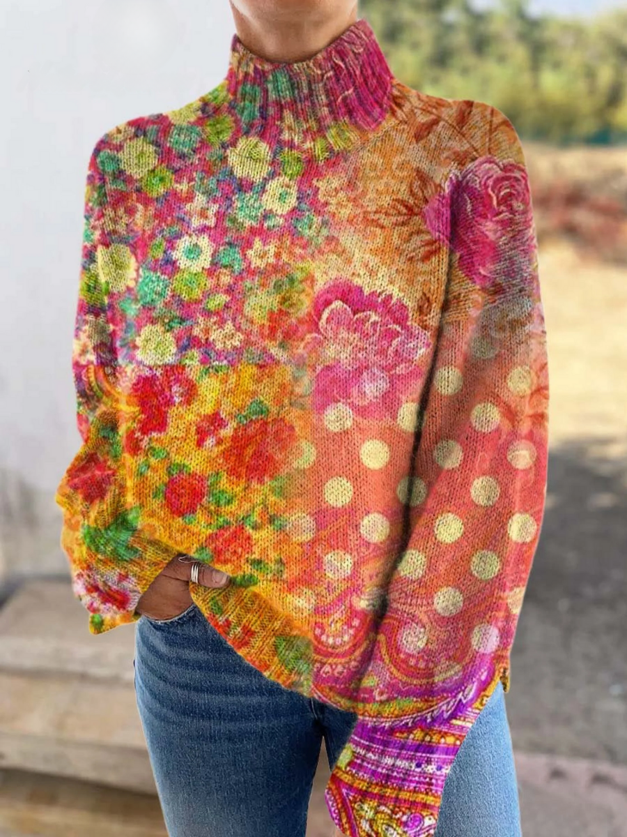 Cassandra | Lupetto a Fiori Colorato