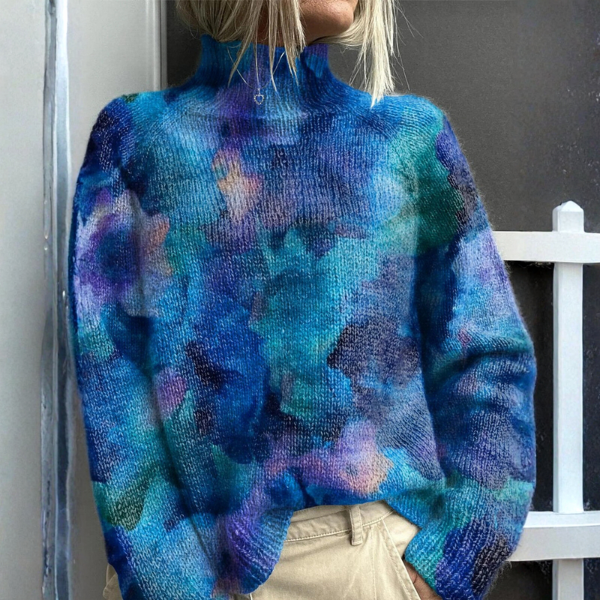 Celeste | Maglione Collo Alto Avvolgente