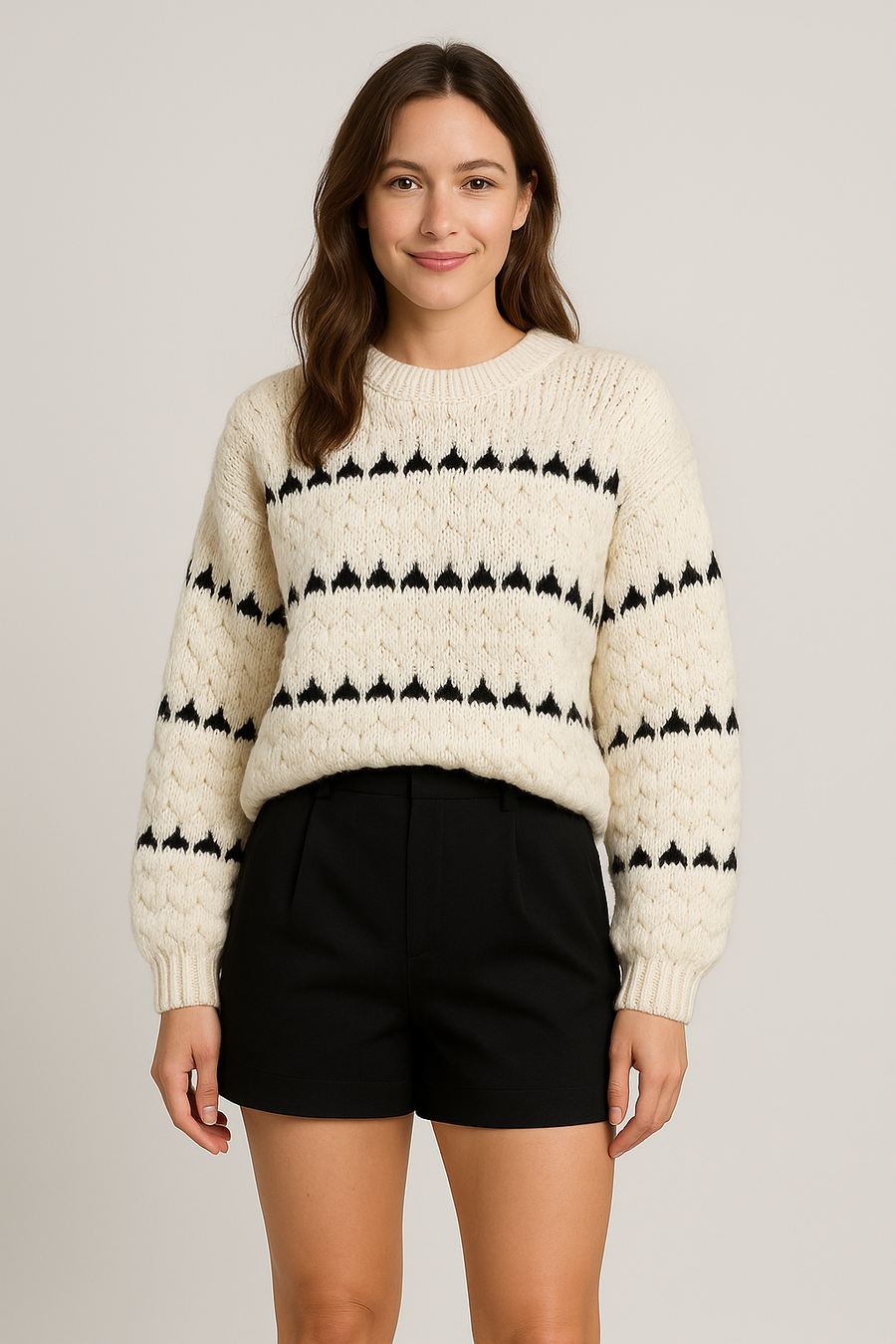Faye | Maglione Girocollo Testurizzato