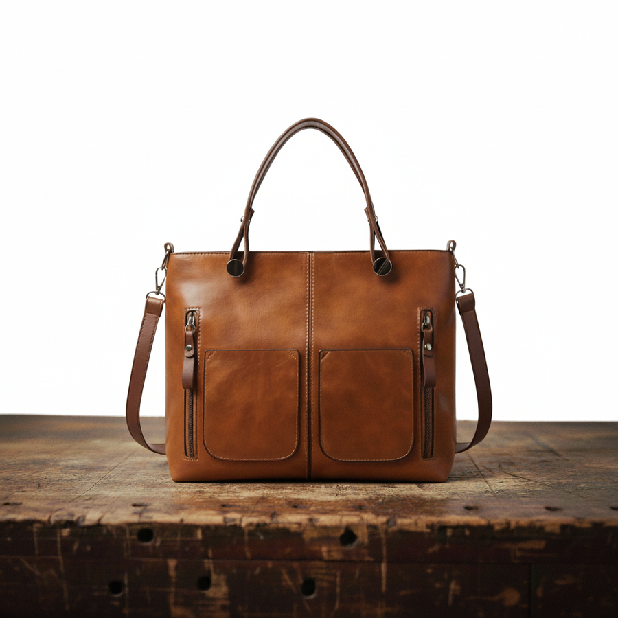 Carezza | Borsa a spalla con fodera in microscamosciato