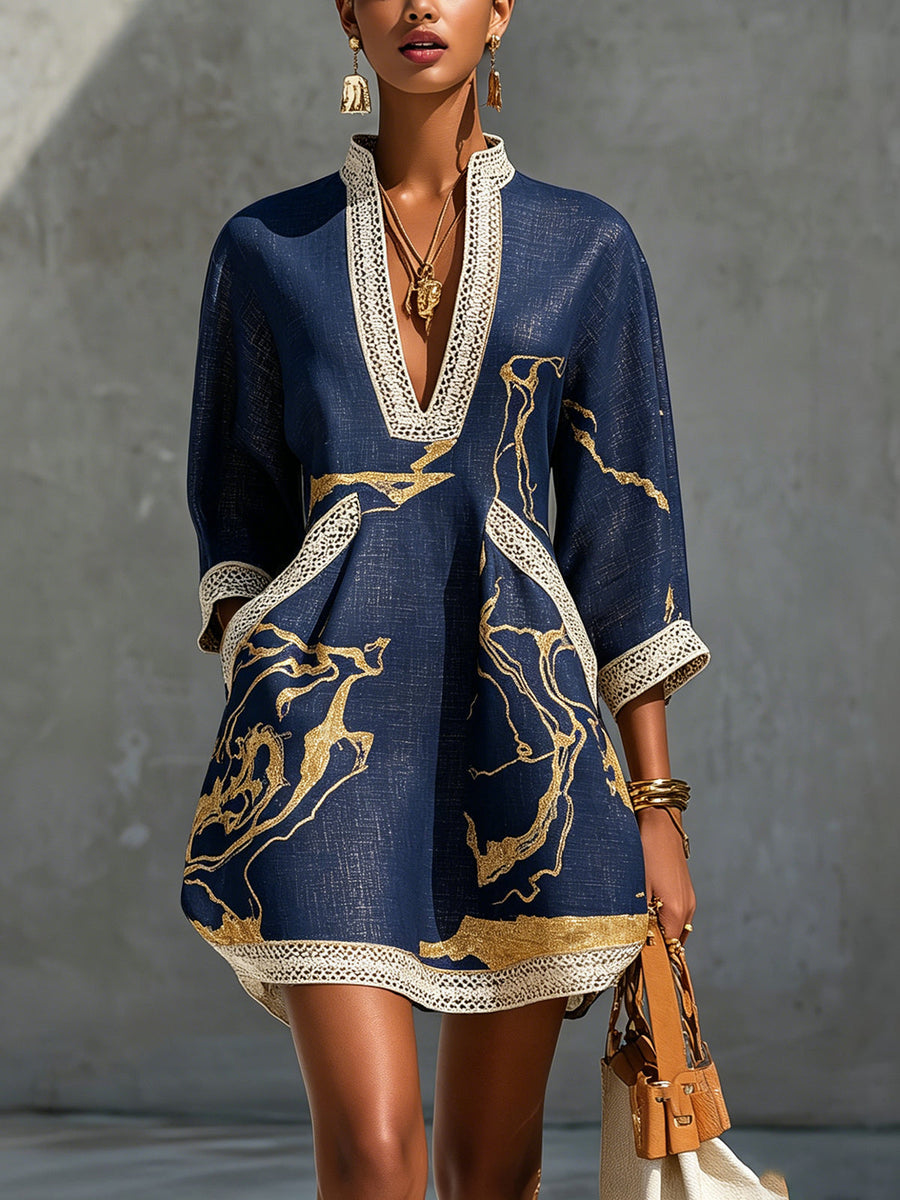 Abito Mini in Pizzo all&