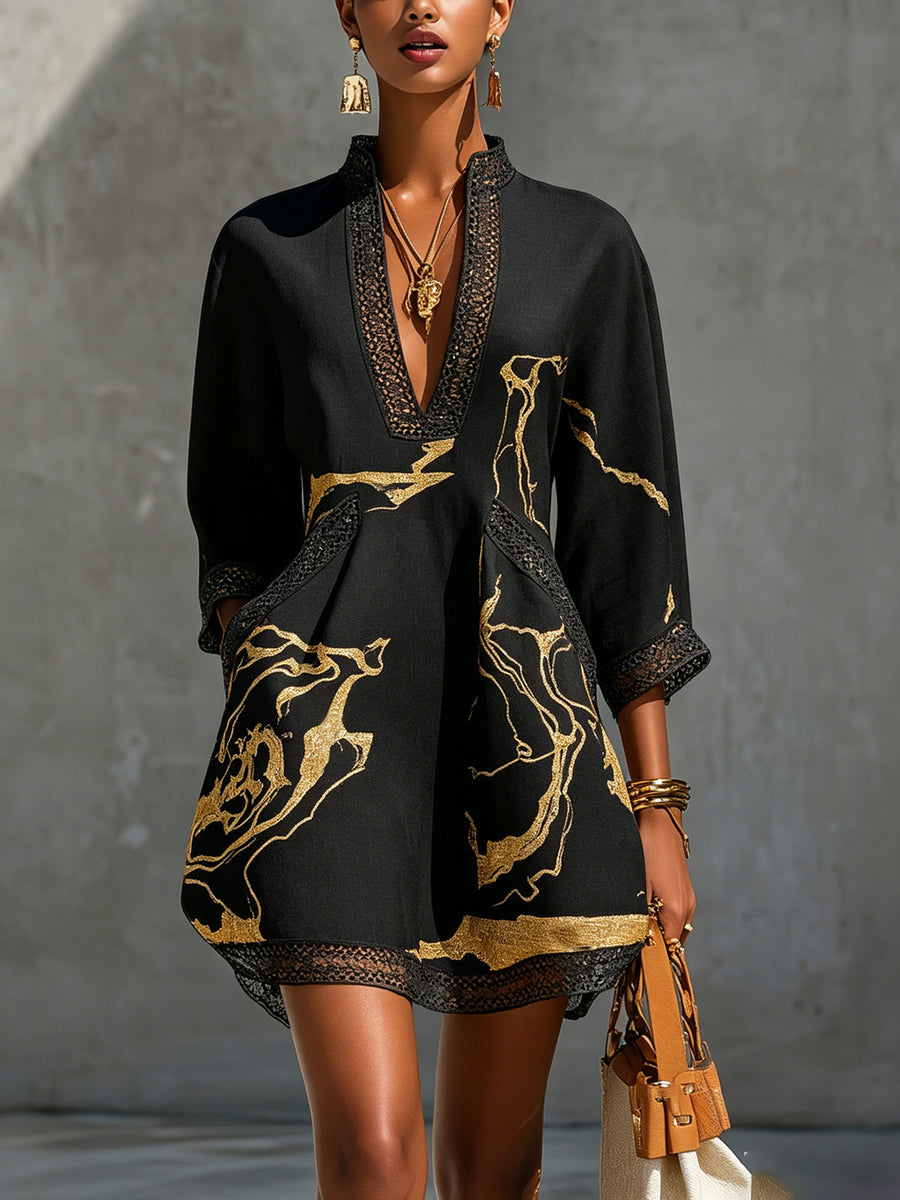 Abito Mini in Pizzo all&