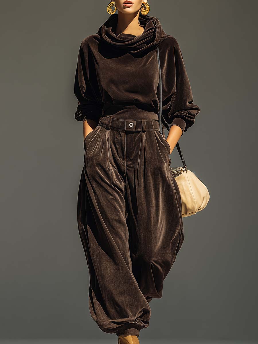 Ottavia | Completo in velluto per stare comoda con stile
