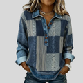 Hattie | Pullover Patchwork con Colletto