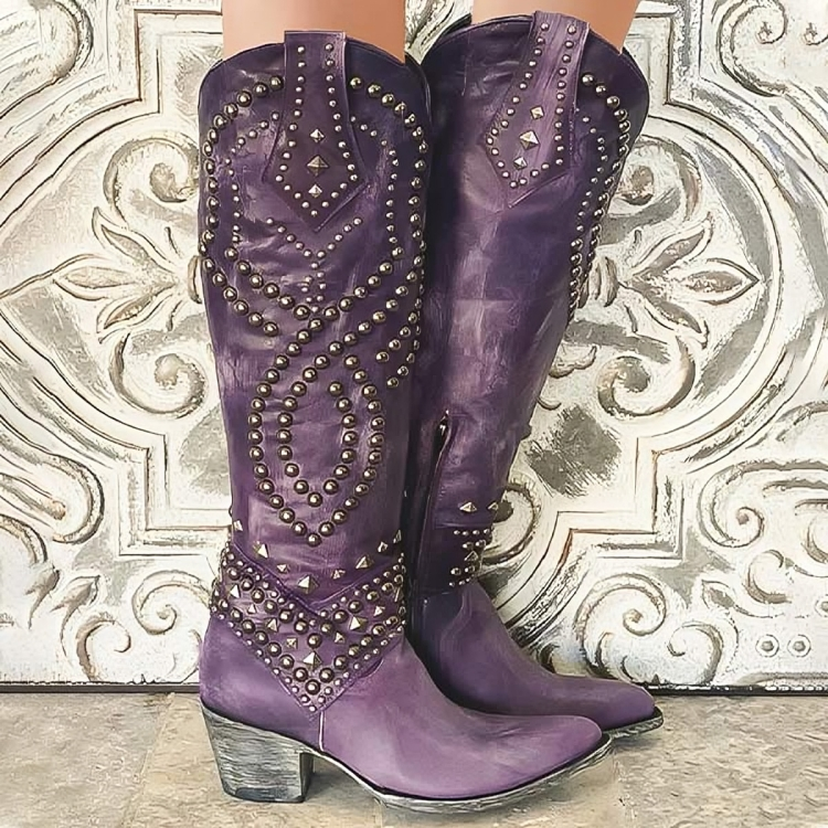 Rufa | Stivali Western con Borchie