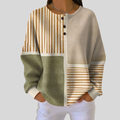 Dorothy | Top Henley a Nido d'Ape a Blocchi di Colore