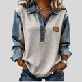 Elspeth | Pullover Bicolore con Colletto