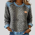 Darlene | Maglione Animalier con Bordi a Contrasto