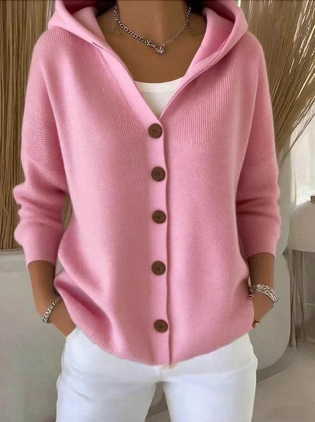 Zoé | Cardigan in Maglia con Cappuccio