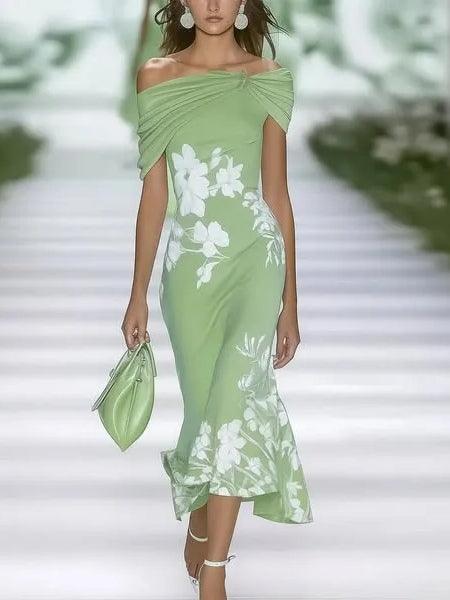 Abiti Eleganti Stampati Floreali Primavera Estate