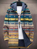 Marigold | Cardigan con Cappuccio a Fantasia Artigianale