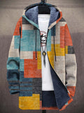Rosalind | Cardigan con Cappuccio a Stampa Patchwork