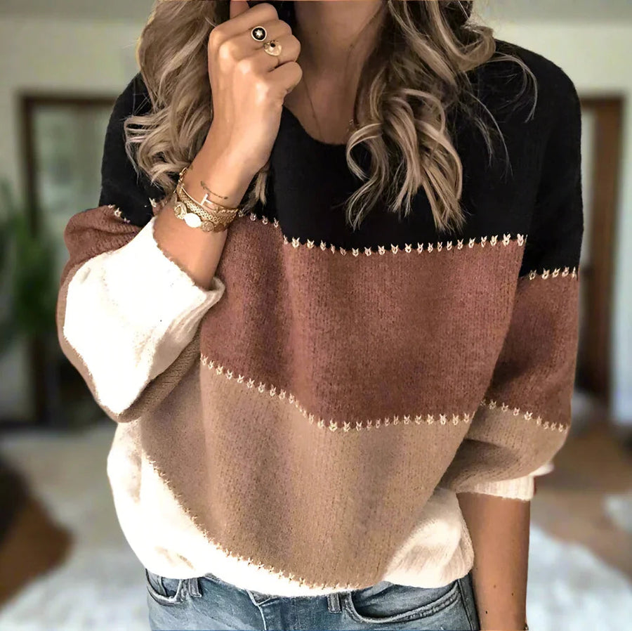 Maureen | Maglione Color Block in Maglia