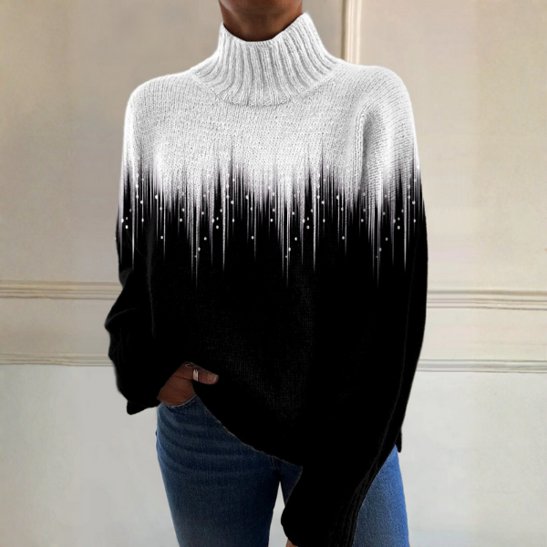 Francesca | Maglione Collo Alto Sfumato