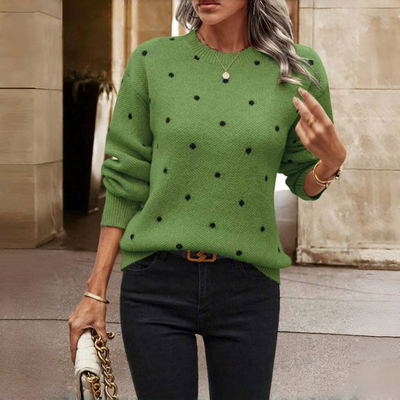 Marigold | Maglione in Maglia a Pois
