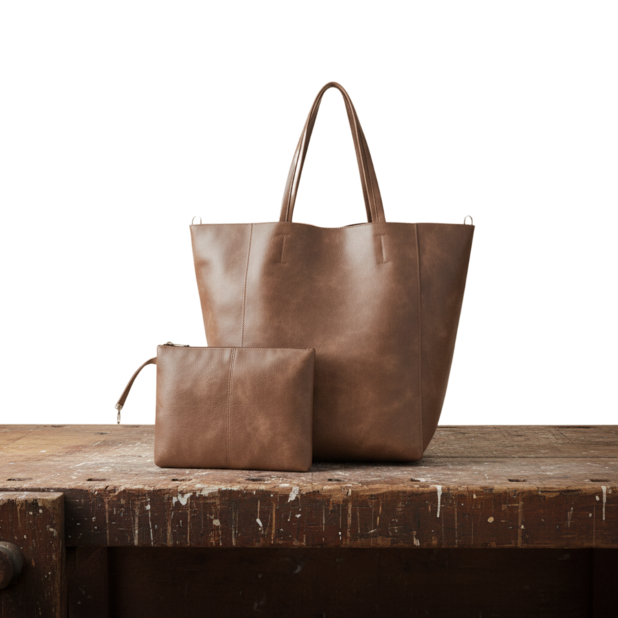 Vinile | Borsa a spalla retrò morbida e capiente