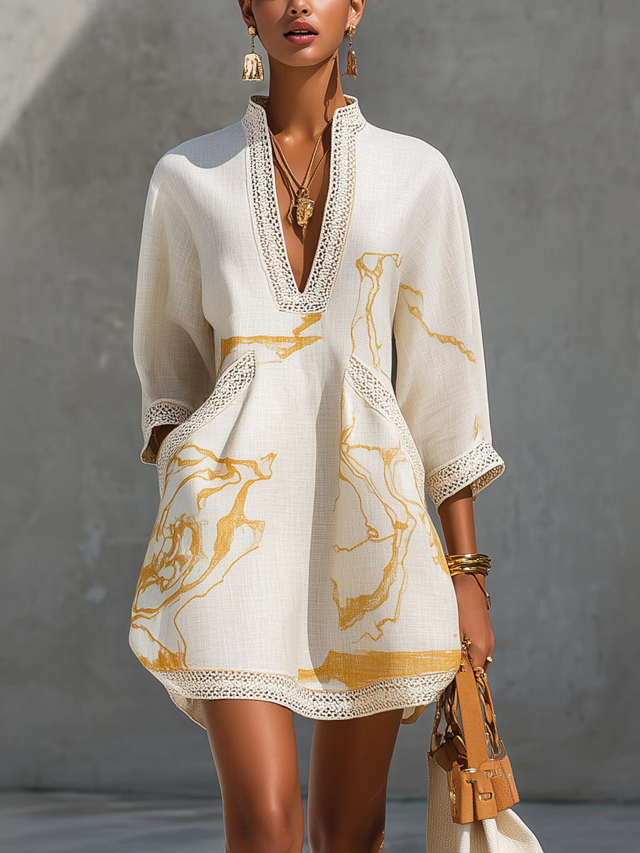 Abito Mini in Pizzo all&