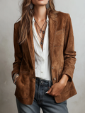 Blazer Vintage Marrone da Donna