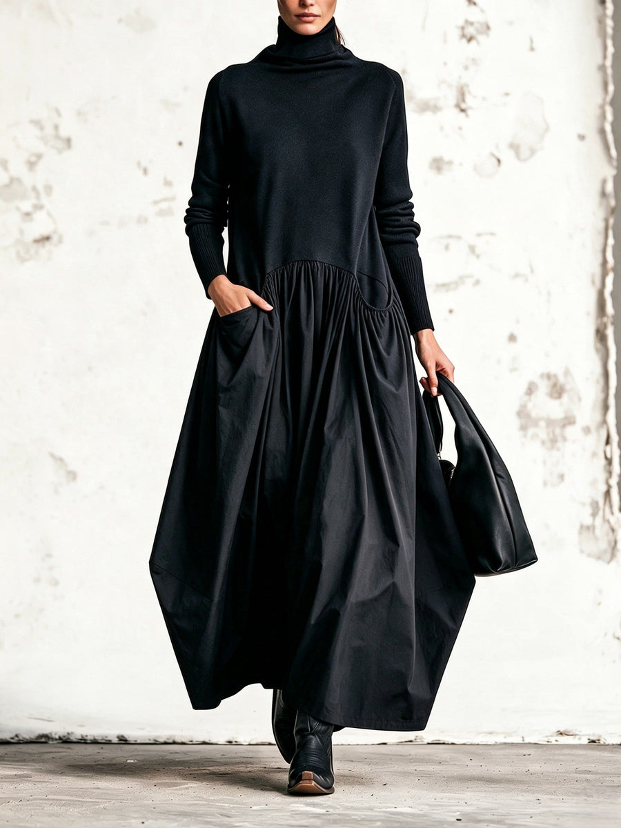 Livia | Abito lungo oversize con tasche che non segna