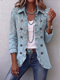 Giacca con stampa paisley vintage e volant