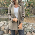 Isola | Cappotto Doppiopetto con Maniche in Maglia