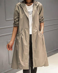 Kathleen | Trench Lungo con Cappuccio e Zip